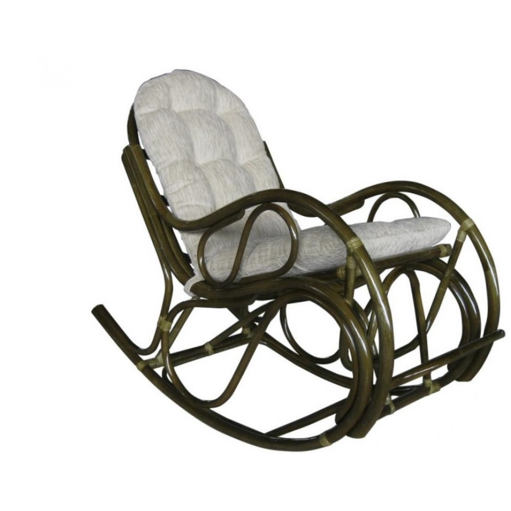 кресло качалка из натурального ротанга