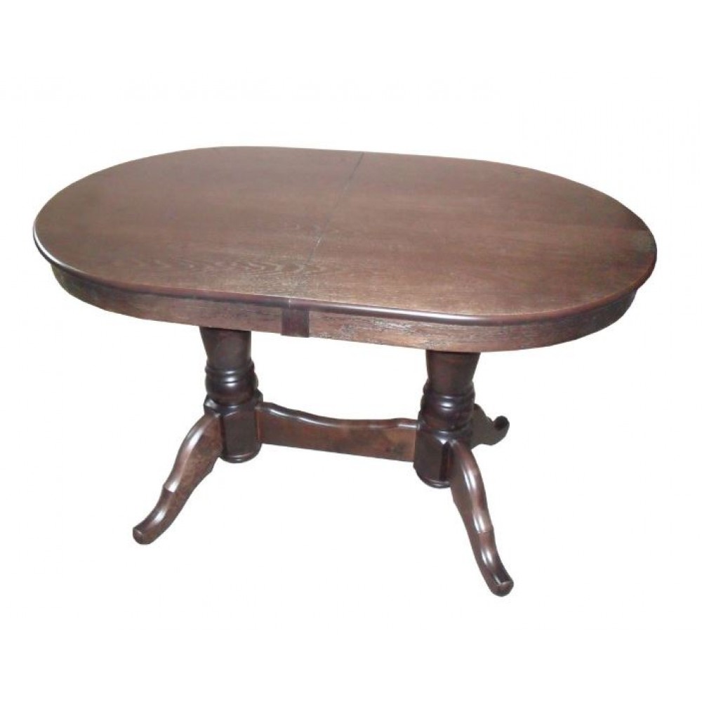 стол из дерева овальный раскладной