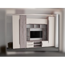 Гостиная "Аванта" дуб крфт серый/кашемир