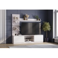 Гостиная "Убер" ГС-05  ясень белый/белый