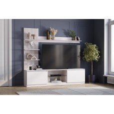 Гостиная "Убер" ГС-05  ясень белый/белый
