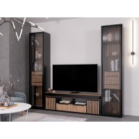 Гостиная "Аэлита" дуб вотан/черный